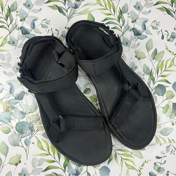 Teva Black Hurricane 4 Sport Sandals 12 - Picture 3 of 7